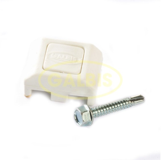 Fijación Frontal PVC para Panel Plegado con Tornillería