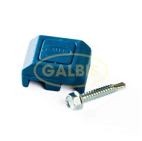 Fijación Frontal PVC para Panel Plegado con Tornillería