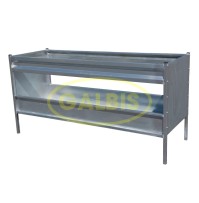 Comedero Ovino Galvanizado Sin Forrajera 2m