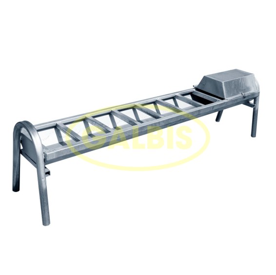 Bebedouro galvanizado para ovelhas com bóia
