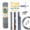 Kit Vallado Malla Anudada Agrofence 100/8/15 para 50 m