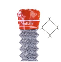 Malla Simple Torsión Galvanizada Mallarte
 Diamètre-2,05 mm Hauteur (cm)-150 Longueur du rouleau-25 m Dimensions des mailles-50 cm